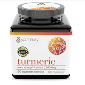 Youtheory Turmeric Curcumin Supplement with Black Pepper BioPerine, Powerful Antioxidant Properties for Joint & Healthy Inflammation Support, 60 Capsules