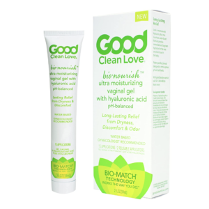 Good Clean Love BioNourish Ultra Moisturizing Vaginal Gel with Hyaluronic Acid, pH-Balanced & Water-Based, Long Lasting Relief from Dryness & Discomfort for Women, 2 Oz