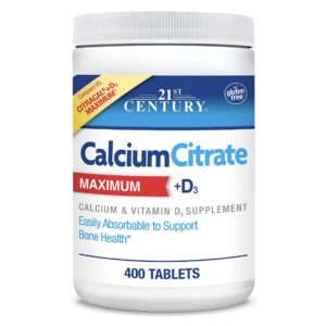 21st Century Vitamins Calcium Citrate Plus D3 Maximum Tablets, 400 Count