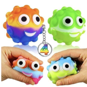 4PACK Stress Balls for Kids,Squishy Balls Fidget Toys for Adults Stress Relief.