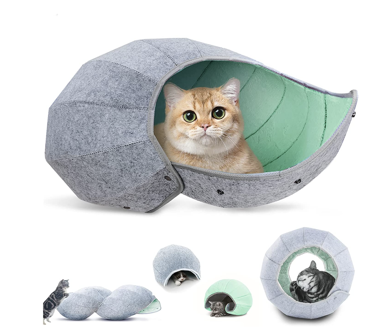 Cat Tunnel Beds for Indoor Cats Soft Cat Cave
